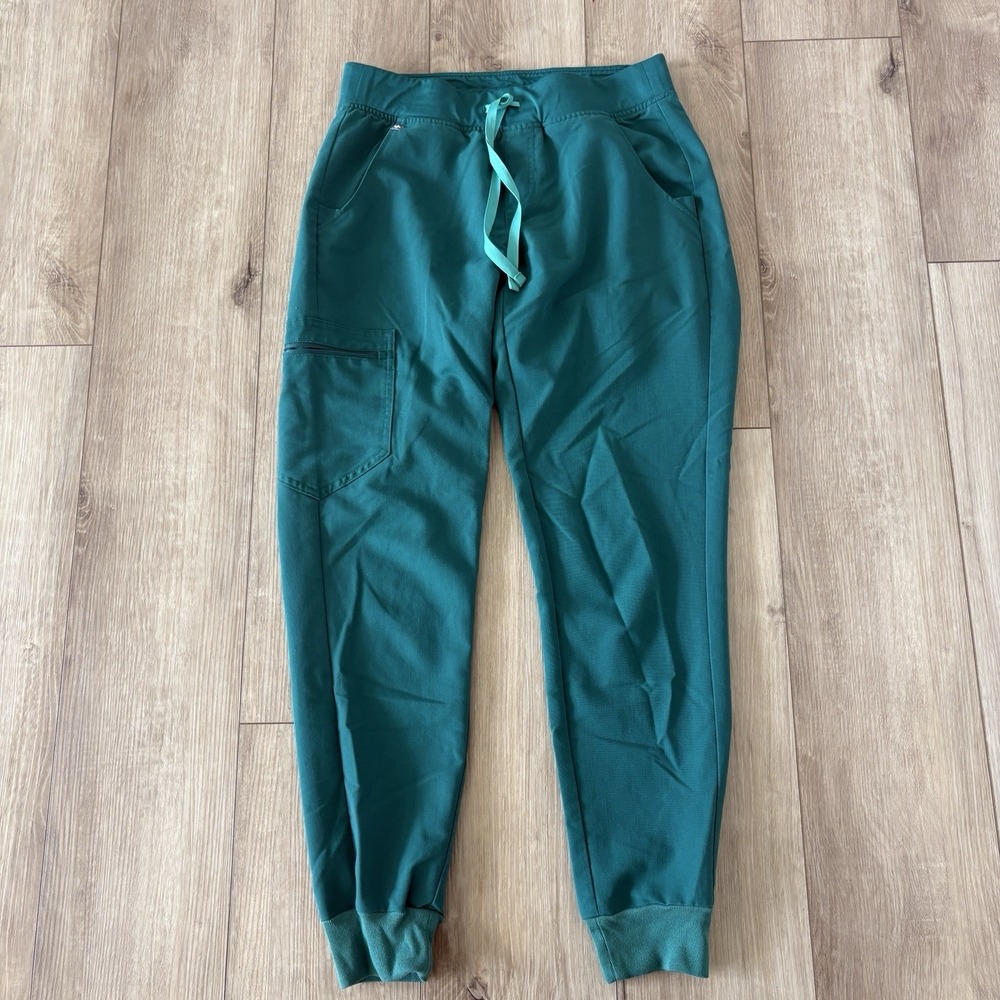 FIGS Technical Collection Green Scrub Joggers W23SW2016 Womens Small S